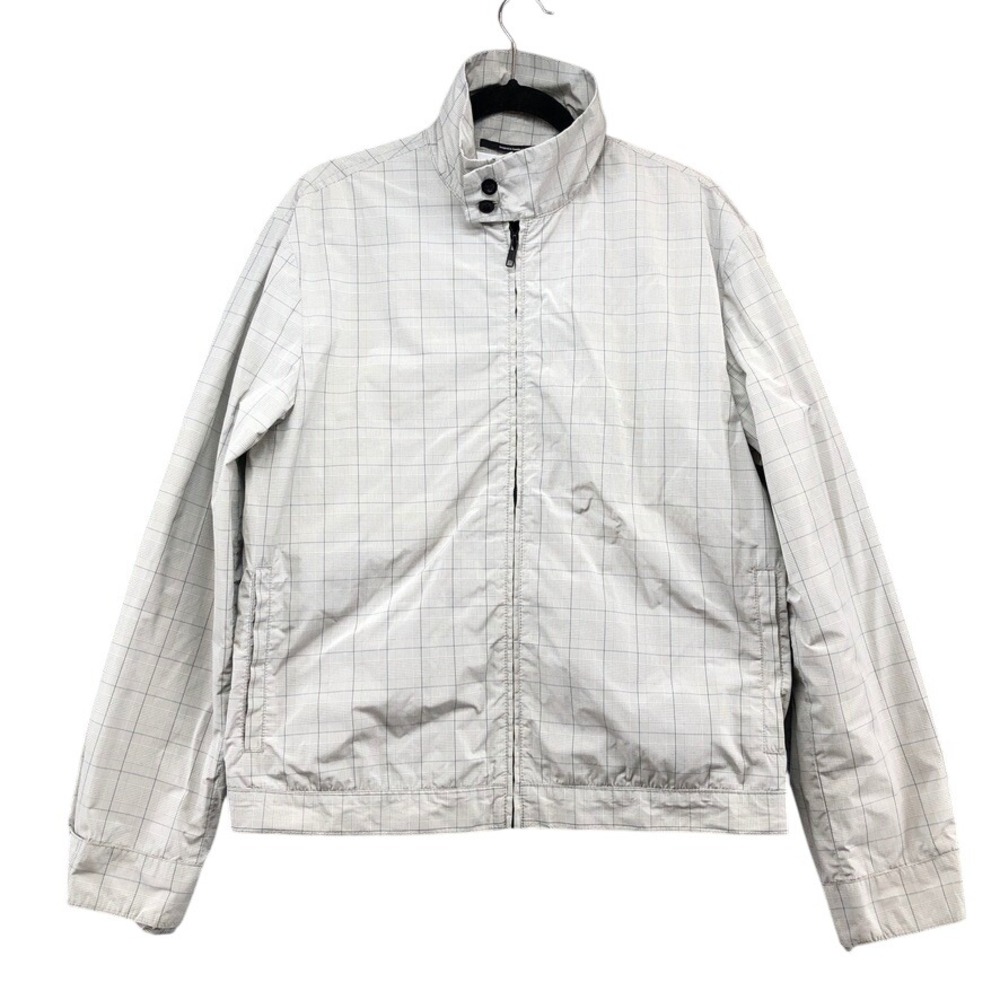 Filippa K Harrington Jacket Mens Large Gray Plaid Full Zip Lightweight Sweden